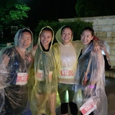 In the rain