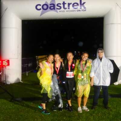At the finishing line with Gabi Hollows
