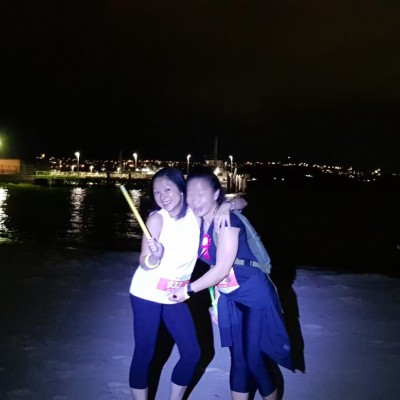 Having fun on the beach